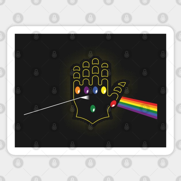 Dark Side Of The Stones Sticker by TrulyMadlyGeekly